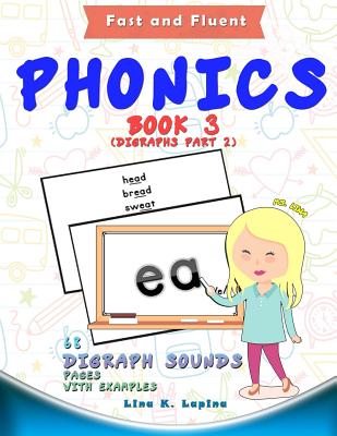 Phonics Flashcards (Digraph Sounds) Part2: 68 Flash Cards with Examples - Lina K. Lapina