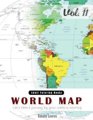 World Map Coloring Book for Stress Relief & Mind Relaxation, Stay Focus Therapy: New Series of Coloring Book for Adults and Grown up, 8.5