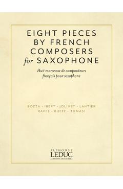Coperta cărții 'Eight Pieces by French Composers for Saxophone: For Alto Saxophone and Piano - Hal Leonard Corp'