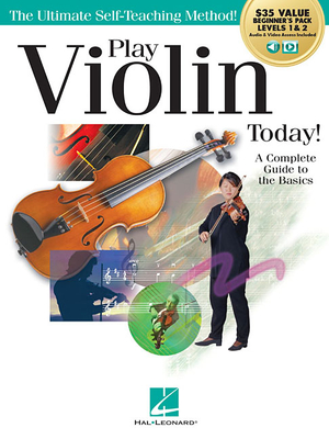 Play Violin Today! Beginner's Pack: Method Books for Levels 1 & 2 Plus Online Audio & Video Access - Kaitlyn Hahn