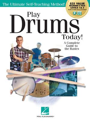 Play Drums Today! All-In-One Beginner's Pack: Includes Book 1, Book 2, Audio & Video - Hal Leonard Corp