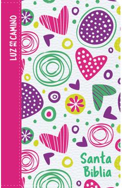 Coperta cărții 'NVI Biblia Luz En Mi Camino Corazones, Multicolor Símil Piel - B&h Español Editorial'