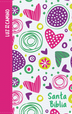 Coperta cărții 'NVI Biblia Luz En Mi Camino Corazones, Multicolor Símil Piel - B&h Español Editorial'
