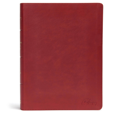KJV Spurgeon Study Bible, Crimson Leathertouch - Alistair Begg