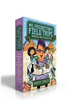 Coperta cărții 'Ms. Frogbottom's Field Trips Magical Map Collection (Boxed Set): I Want My Mummy!; Long Time, No Sea Monster; Fangs for'