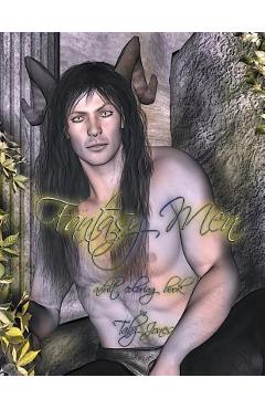 Coperta cărții 'Fantasy Men Adult Coloring Book - Tabz Jones'