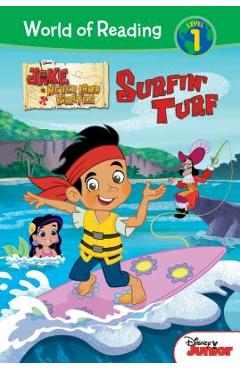 Coperta cărții 'Jake and the Never Land Pirates: Surfin' Turf - Melinda Larose'