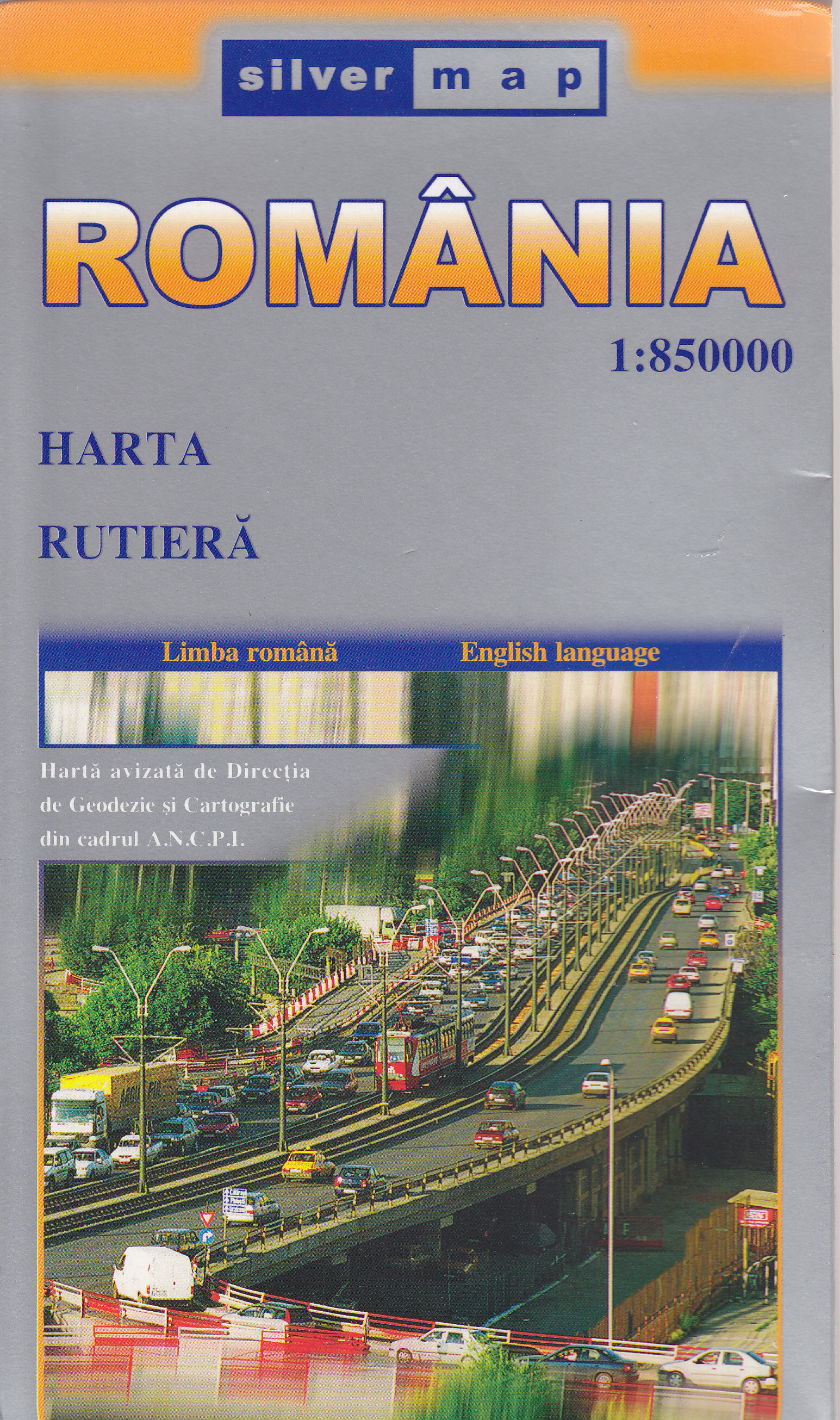 Coperta cărții 'Silver map Romania - Harta Rutiera ( 1:850000 )'