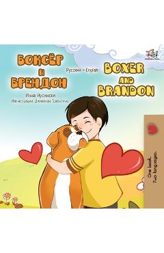 Coperta cărții 'Boxer and Brandon (Russian English Bilingual Book) - Kidkiddos Books'