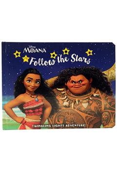 Coperta cărții 'Disney Moana: Follow the Stars Twinkling Lights Adventure! [With Battery] - Pi Kids'