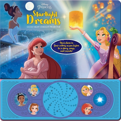 Disney Princess: Starlight Dreams Good Night Starlight Projector Sound Book [With Battery] - Pi Kids