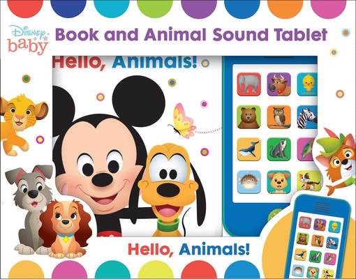 Disney Baby: Hello, Animals! Book and Animal Sound Tablet Set [With Sound Tablet and Battery] - Pi Kids