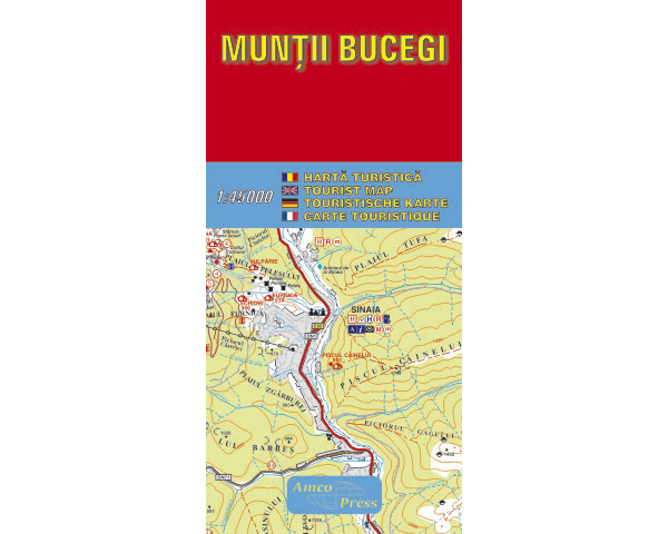 Muntii bucegi - Harta turistica