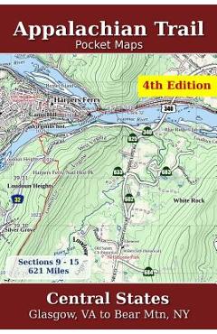Coperta cărții 'Appalachian Trail Pocket Maps - Central States - K. Scott Parks'