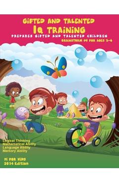 Coperta cărții 'Gifted and Talented: IQ Training: Brainstorm: IQ Training test workbook for ages 3-6 - Pi For Kids'