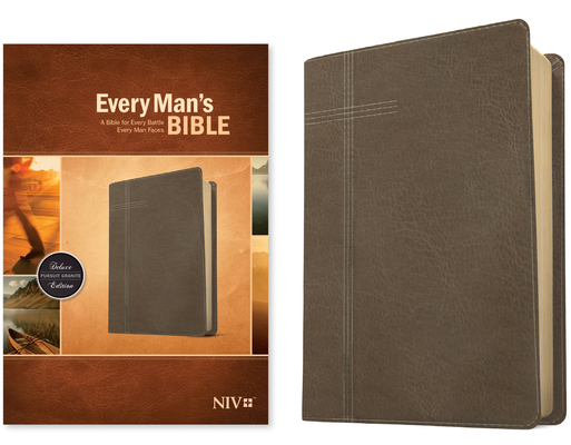 Every Man's Bible NIV (Leatherlike, Pursuit Granite) - Tyndale