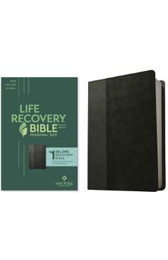 NLT Life Recovery Bible, Second Edition, Personal Size (Leatherlike, Black/Onyx) - Tyndale