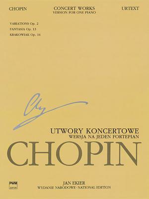 Coperta cărții 'Concert Works for Piano and Orchestra: Version for One Piano Chopin National Edition Vol. Xiva - Frederic Chopin'