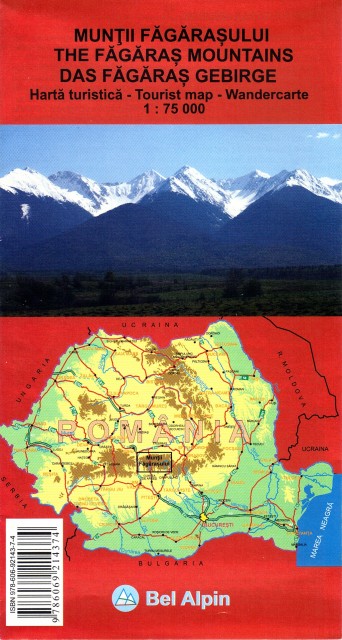 Coperta cărții 'Muntii Fagarasuluiului - Harta turistica'