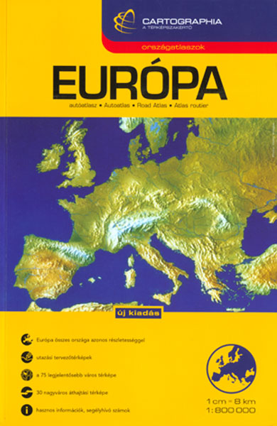 Coperta cărții 'Atlas rutier Europa'