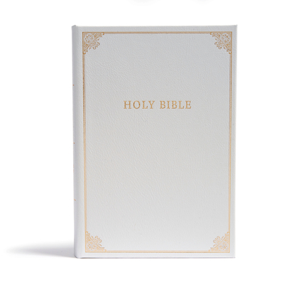 CSB Family Bible, White Bonded Leather Over Board - Csb Bibles By Holman