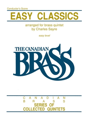 Coperta cărții 'Easy Classics for Brass Quintet: Conductor Score - Hal Leonard Corp'