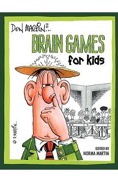 Coperta cărții 'Don Martin Brain Games For Kids - Don Martin'