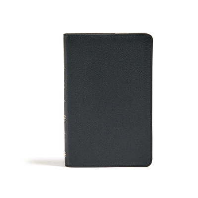 CSB Personal Size Bible, Black Genuine Leather - Csb Bibles By Holman