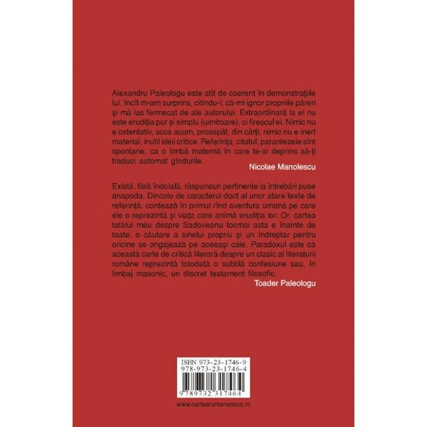 Treptele lumii sau calea catre sine a lui Mihail sadoveanu - Alexandru Paleologu