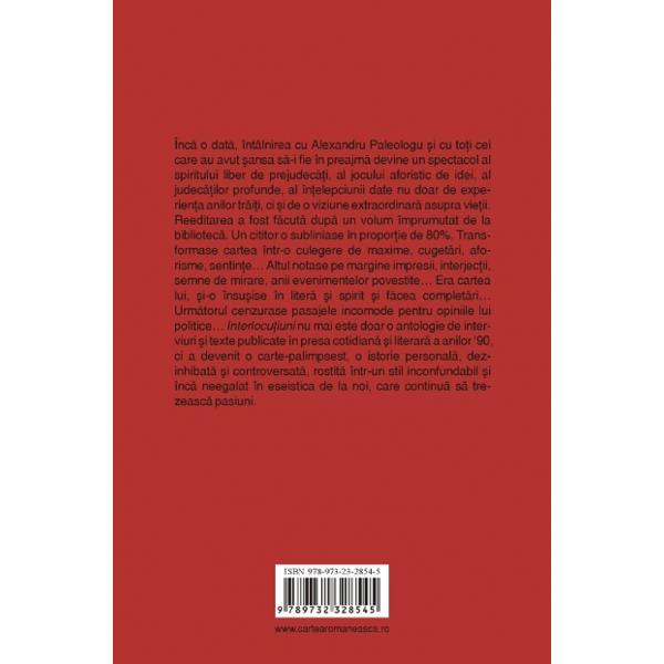 Interlocutiuni - Alexandru Paleologu