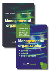 Coperta cărții 'Set Managementul organizatiilor - Tatiana Gavrila, Viorel Lefter'
