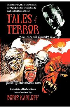 Coperta cărții 'Tales of Terror: The world's most terrifying stories presented by a leading icon of fear - Boris Karloff'