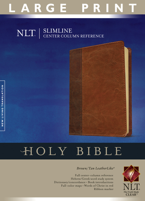 Slimline Center Column Reference Bible-NLT-Large Print - Tyndale