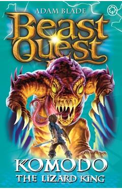Coperta cărții 'Beast Quest: 31: Komodo the Lizard King [With Collector Cards] - Adam Blade'