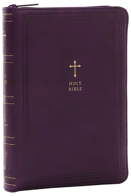 KJV Compact Bible W/ 43,000 Cross References, Purple Leathersoft with Zipper, Red Letter, Comfort Print: Holy Bible, King James Version: Holy Bible, K - Thomas Nelson