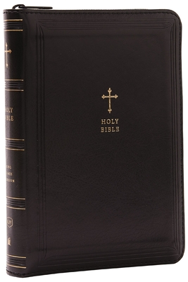 KJV Compact Bible W/ 43,000 Cross References, Black Leathersoft with Zipper, Red Letter, Comfort Print: Holy Bible, King James Version: Holy Bible, Ki - Thomas Nelson