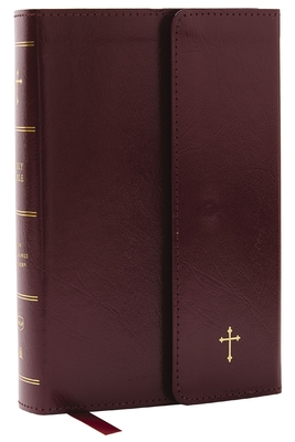 NKJV Compact Paragraph-Style Bible W/ 43,000 Cross References, Burgundy Leatherflex W/ Magnetic Flap, Red Letter, Comfort Print: Holy Bible, New King - Thomas Nelson