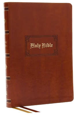 KJV Bible, Giant Print Thinline Bible, Vintage Series, Leathersoft, Tan, Red Letter, Comfort Print: King James Version - Thomas Nelson