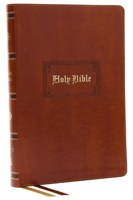 KJV Bible, Giant Print Thinline Bible, Vintage Series, Leathersoft, Tan, Red Letter, Comfort Print: King James Version - Thomas Nelson
