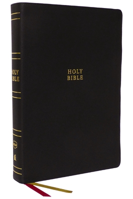NKJV Holy Bible, Super Giant Print Reference Bible, Black Genuine Leather, 43,000 Cross References, Red Letter, Thumb Indexed, Comfort Print: New King - Thomas Nelson