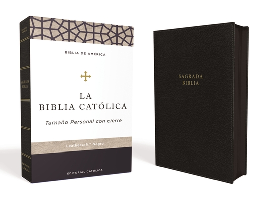 Biblia Católica, Tamaño Personal, Leathersoft, Negra, Con Cierre - Editorial Católica