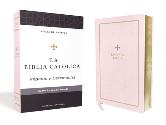 Biblia Católica, Regalos Y Ceremonias, Color Rosa, Cuero Reciclado - Editorial Católica