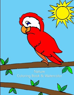 Nature Coloring Book & Watercolor - Jeeky