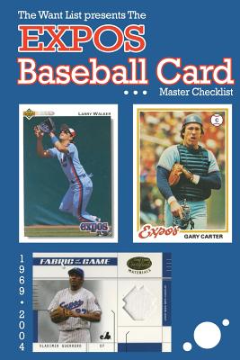 The Expos Baseball Card Master Checklist - Richard Scott