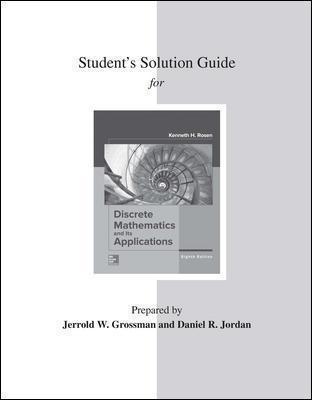 Student's Solutions Guide for Discrete Mathematics and Its Applications - Kenneth Rosen