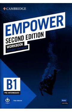 Coperta cărții 'Empower Pre-Intermediate/B1 Workbook Without Answers - Peter Anderson'