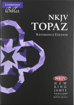 NKJV Topaz Reference Edition, Dark Blue Goatskin Leather, Nk676: Xrl - 