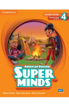 Coperta cărții 'Super Minds Level 4 Student's Book with eBook American English - Herbert Puchta'