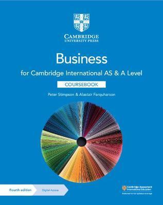 Cambridge International as & a Level Business Coursebook with Digital Access (2 Years) [With eBook] - Peter Stimpson
