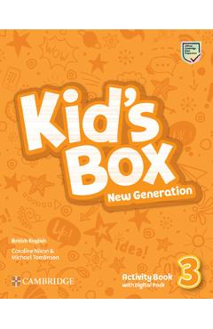 Coperta cărții 'Kid's Box New Generation Level 3 Activity Book with Digital Pack British English - Caroline Nixon'